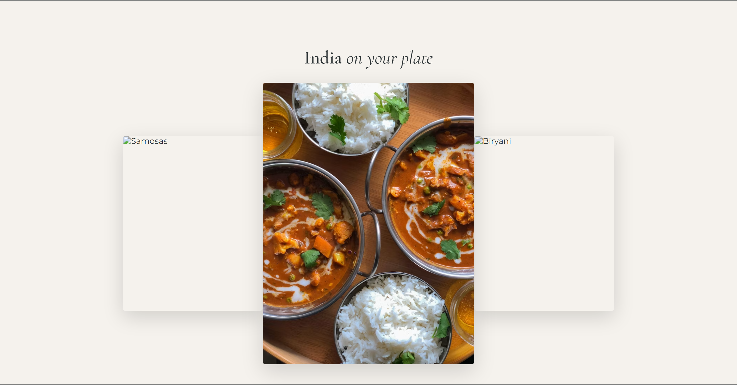 Brunch food gallery grid